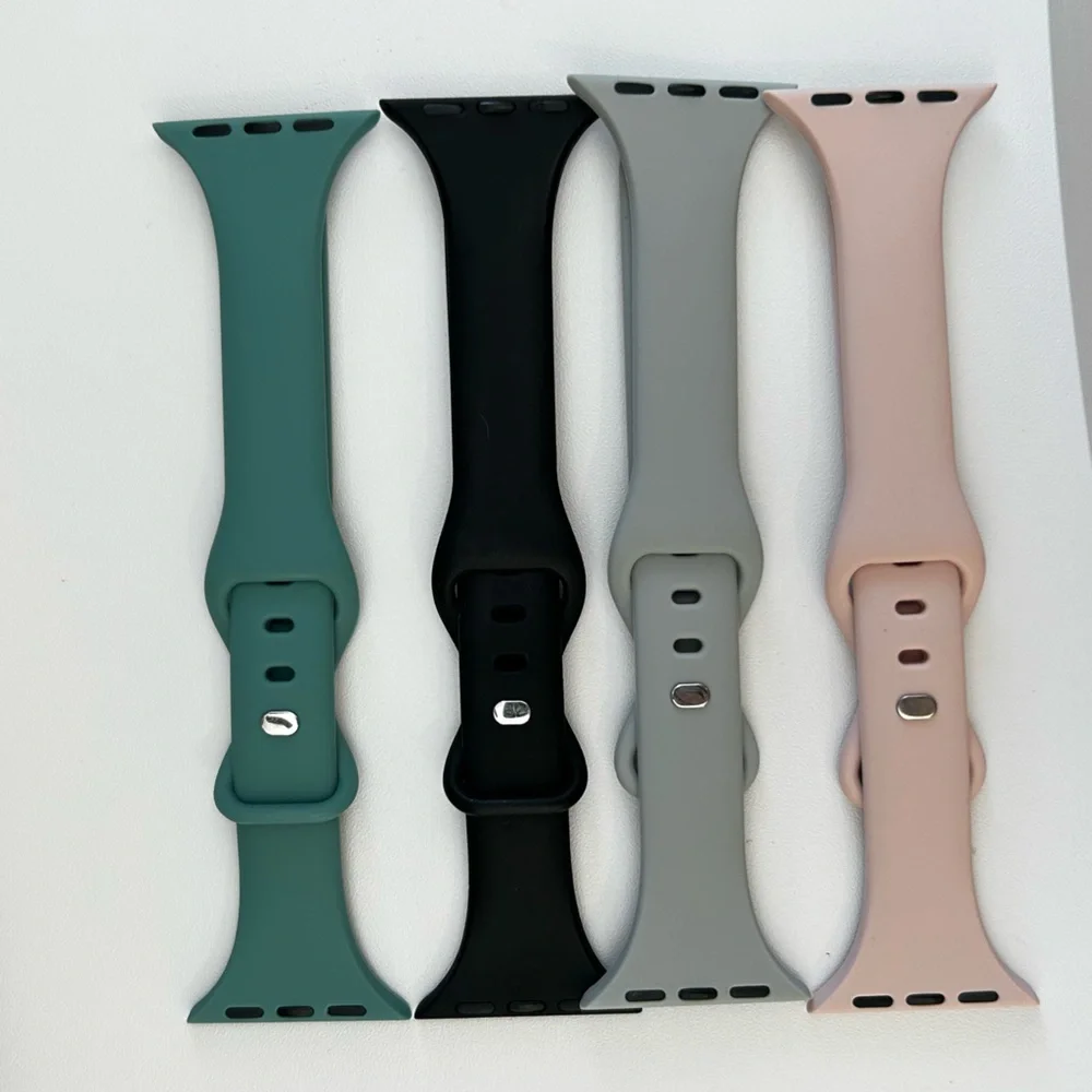Variety of Silicone Apple Watch Bands